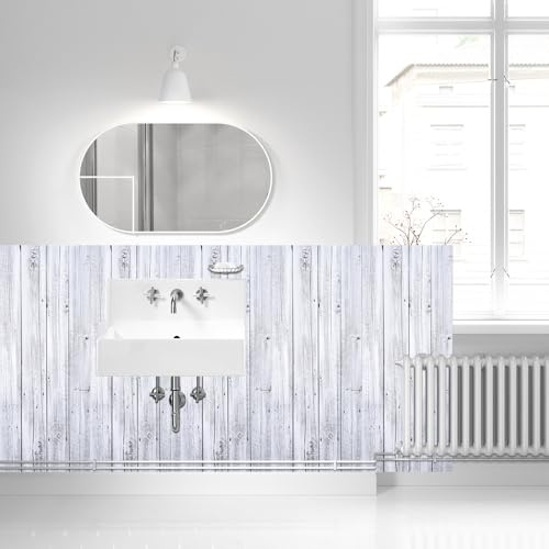 Wallpaper Ivory White Gray Sticky Back Kitchen Wallpapers Art Deco Self Adhesive Wall Paper Peel and Stick Waterproof Removable Walpaper Bedroom Bathroom Living Room 40X100cm/2 roll