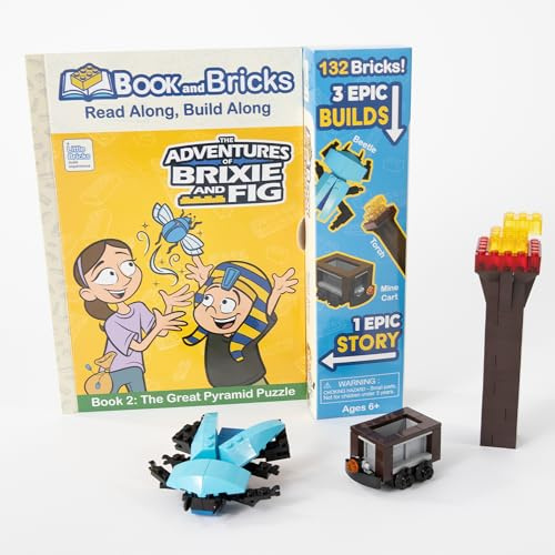Little Bricks Build Experience, The Adventures of Brixie and Fig | Interactive Reading & Building Blocks Toy for Children & Kids, Gift for Boys & Girls, Educational Playtime | Ages 6+