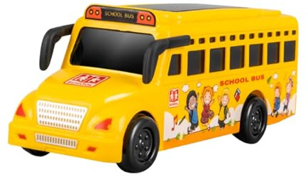 Fenteer Collection de Jouets de Bus Scolaire - Cadeau éducatif pour Enfants (garçons et Filles) à Partir de 3 Ans