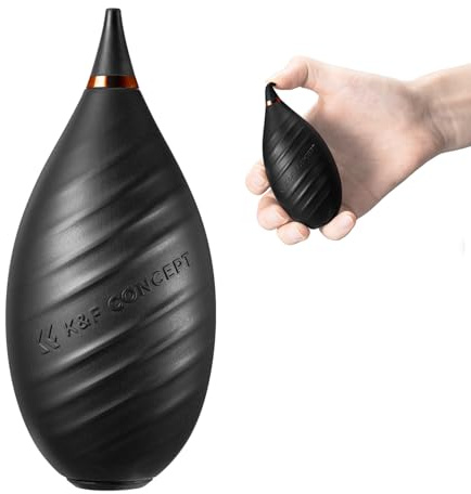 K&F CONCEPT Soplador de Aire Mini, Negro | Práctico para Llevar, Soplador para PC, Digital, DSLR, SLR, Objetivos, Teclados, Electrónica, MB04
