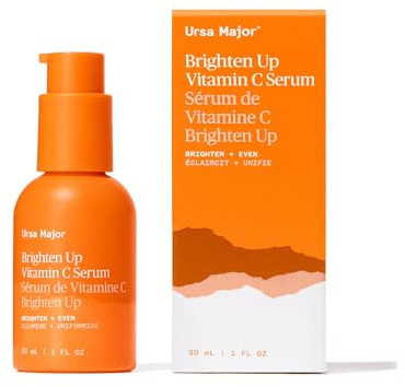 Ursa Major Natural Vitamin C Serum | Brightening Formula Revitalizes Dull Skin and Smooths Skin's Tone | Targets Wrinkles, Sagging and Loss of Firmness | Vegan, Non-Toxic, Cruelty-Free | 1 ounce