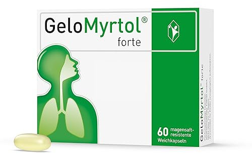 GeloMyrtol forte: Pflanzlicher Schleimlöser für die oberen und unteren Atemwege bei akuter und chronischer Bronchitis und Sinusitis - ab 6 Jahren, 60 Kapseln