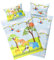 Aminata kids Bettwäsche Kinder 100 x 135 Zootiere Safari Kinder-Wende-Bettwäsche-Set Zoo-Tiere-Dschungel-Motiv Jungen & Mädchen Baumwolle | ÖkoTex Baby Giraffe AFFE Löwe