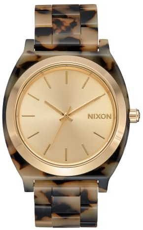 NIXON Time Teller Acetate 20mm Acetate Band 30mm Face - Cream Tortoise