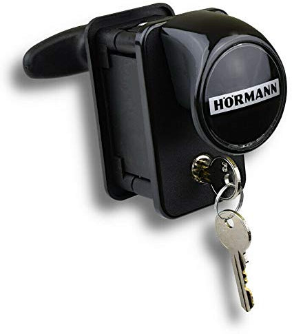 Hörmann Juego de tiradores de puerta con cerradura para puertas seccionales BR 40