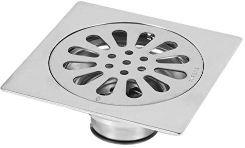 Bodenablauf Dusche Ablauf für Bad,Quadratische Ablaufdeckel Edelstahl Duschablauf,100 * 100mm Ablaufgitter Schmutzfänger Bodenablaufabdeckung für Bad WC,Wäscherei,Garten,Außenküche(#3)