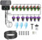 UKSUNVI Garten Drip Bewässerung System Solar Powered,automatische Solar Drip Bewässerung Kit Bewässerung System, Anti-Siphon Design für Topfpflanzen Gewächshaus,Timing Modes,15-Töpfe mit Pflanzen