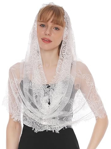 Hayaww Velos y Mantillas de Encaje para Novias y Capilla