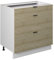 Vicco Küchenunterschrank Fame-Line, Eiche Paneel, 80 cm mit 3 Schubladen, ohne Arbeitsplatte