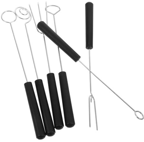 ERINGOGO 6pièces Fourchettes Acier Pour Chocolat Et Fondue Outils De Cuisine Pour Fruits Et Desserts Accessoires De Boulangerie Design Ergonomique