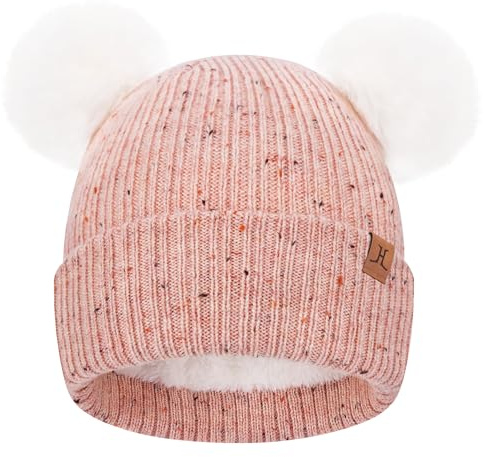 Bequemer Laden Bonnet Hiver Enfants Chaud pour 0-4 Ans Filles Garçons Bébés