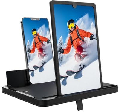 Lente d'ingrandimento per schermo per cellulare, supporto per smartphone in modalità verticale e orizzontale | Lente d'ingrandimento per schermo per telefono cellulare - per adulti, studenti, anziani