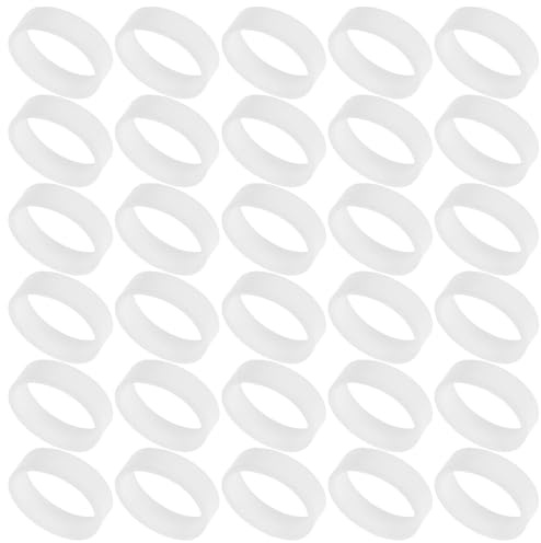 NOLITOY Bridas de Silicona Reutilizables de Color Claro para Cables Eléctricos Organizador de Cables Elásticos 15x5x1 Mm Anillos de Goma de Datos en Oficina y Hogar 1000 Unidades