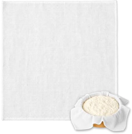 Solvio 4PCS Premium Cheese Cloths for Straining, 60 x 60cm Unbleached Cotton Muslin Cloths for Cooking, Reusable Ultra Fine Grade 100 Cheesecloth for Filtering Nut Milk, Butter, Juice, Jam & Coffee