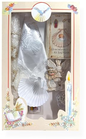 New Boys Girls Complete Baptism Christening Candle Gift Set English Missal Religious Gift