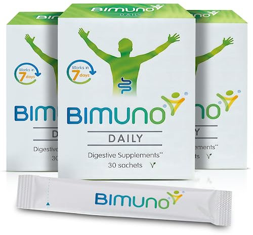 BIMUNO Prebiotic Fibre Supplement for Gut Health | High-Fibre Tasteless Soluble Powder | Supports Digestive Function | Suitable for Vegetarians | 90-Day Supply