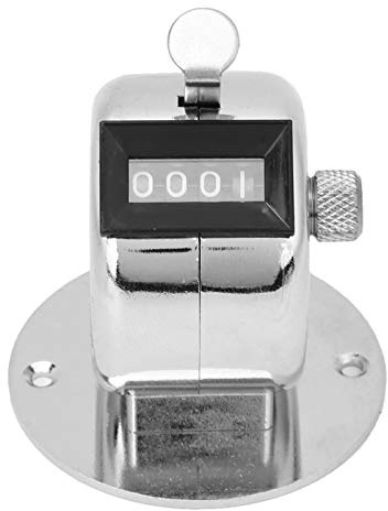 Mini Mekanisk Digital Handy Handräknare, 4 siffror Handhållen Tallyräknare, Manuell räkning 0-9999