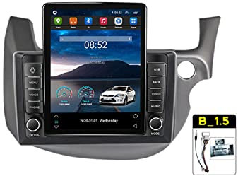 ZYLR Double Din Car Stereo Audio 10 Inch Bluetooth Car Radio In-Dash Navigation Player for Honda Fit Jazz 2007-2013 Sat GPS Nav with Backup Camera/Carplay/4G/Wifi/SWC/RDS,1.5T,TS150 2G+32G