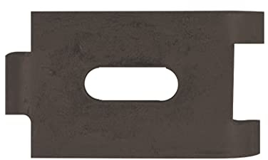 Alberts 673413 Capocorda di fissaggio per stuoie a rete a doppia barra, antracite, 72 x 40 mm