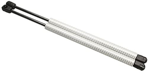 DZSQHDSAF Compatible Amortiguador para Nissan para Note E12 2012-2019 Hatchback Maletero Trasero Puntales De Gas De Fibra De Carbono Muelle neumático(Plata)