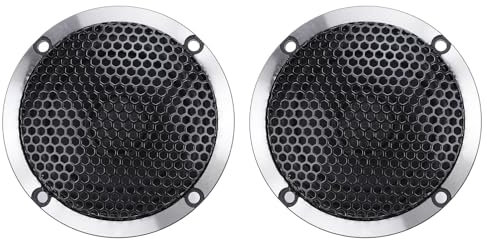Keenso Car Sound Door Speakers, 2PCS 3 Inch Car Midrange Speaker DC12V 15W 4 Ohms Clear Stereo Sound Door Speakers for Trucks Vehicle