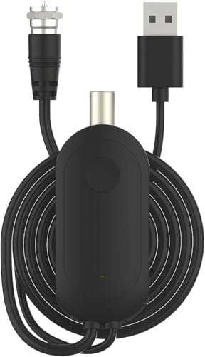 Amplificador de señal de Antena de TV, 2025 Amplificador Digital HD para Antena de TV Interior, Amplificador de distribución de 24 dBi, Elimina Píxeles y Ruido, Alimentación por USB