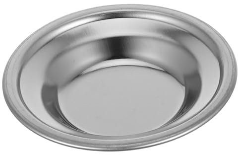 Hemobllo Organizador Redondo De Inoxidable Para Bolsitas De Té Plato Anti-goteo Para Almacenamiento y Uso Hogar Diseño Funcional y Práctico