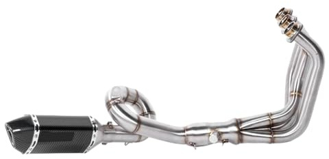 Tävlingsprestanda Avgassystem med Kolfiberstil Slip-On-ljuddämpare, Passande för MT-09 2014-2020, FZ-09 2014-2017, 900, XSR 900 2016-2020