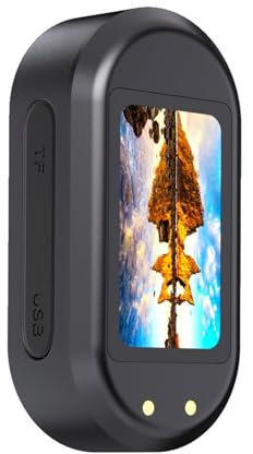 YUTNGYNG Mini Body Camera,4K Thumb Sized Action Camera, Portable Wearable Action Body Cam with Motion Detection with Card Reader for Cycling And Motorbike Adventure