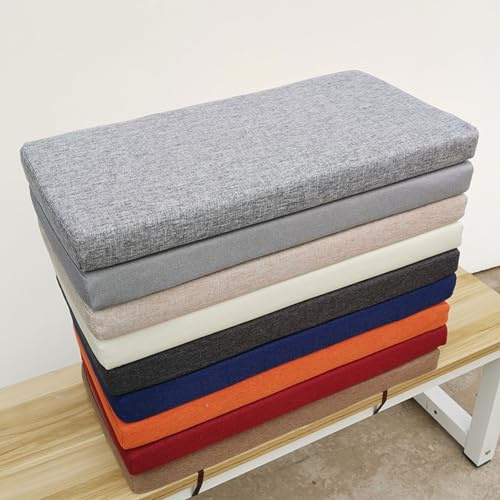 Cojín para palés de exterior, extraíble y lavable, con diseño antideslizante, para banco de jardín y alféizar de ventana, color verde hierba, 110 x 40 x 5 cm, perfecto para comodidad en el patio