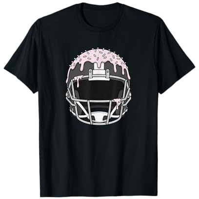 Casco da Football Americano Sportivo con Spruzzi a Goccia per Ragazzi e Ragazze Maglietta