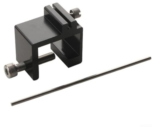 Herramienta de alineación de cadena de motocicleta equipada con tornillo de posicionamiento y palanca para una fijación fiable de la cadena y alineación precisa del piñón (negro)