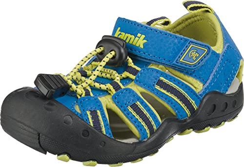 Kamik Unisex Kinder Jungen Crab Geschlossene Sandalen, Blau Blue Ble, 34 EU