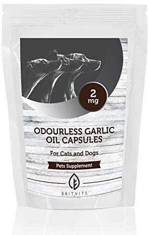 Olio di aglio inodore 2mg per animali domestici x 90 capsule