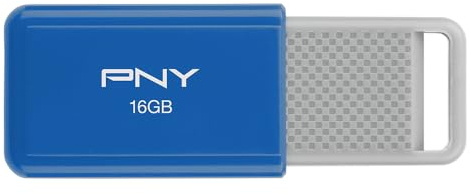 PNY USB 2.0 Flash Drive, 16GB, Assorted, P-FD16GODM-GE