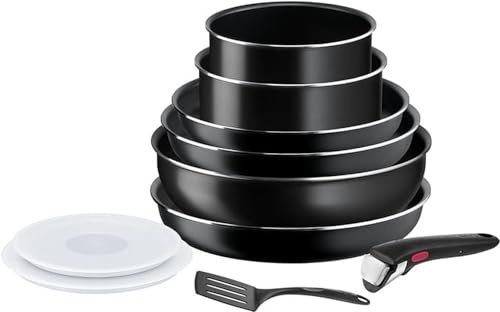 Tefal Ingenio Easy On Kochgeschirr, 10-teilig, Antihaftbeschichtung, Kochstart, Diffusionsbasis, gesundes und sicheres Kochen, L1599802, 22/24/26 cm