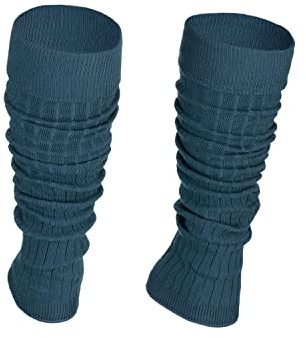 Ateena Bomull Benvärmare, Rullbara och Bekväma Ben Muff Värmare för Dam, Ribbade Snygga, Strumpor för Balett, Fitness, Yoga, Gauntsocks Dam i En Storlek, Olika Färger