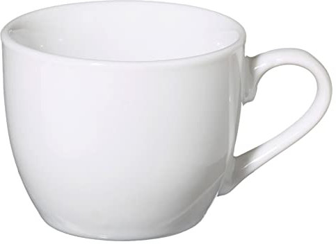 aro Tazas de café, porcelana, 9.6 x 7.3 x 5.9 cm, 150 ml, blanco, 6 unidades