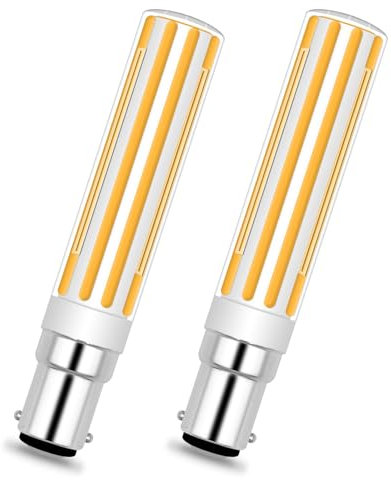 Lampadina LED B15D, dimmerabile, 8 W, ricambio per Osram Halolux Ceram, 100 W, 230 V, B15d LED 2700 K, luce bianca calda per lampade da soffitto, confezione da 2