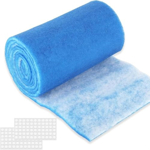 Wonninek Air Vent Filters Kit 30 x 335cm Air Conditioner Filters Roll MERV 8 Cut to Size Electrostatic Floor Vent Filters for AC HVAC Furnace Grilles and Mobile Home