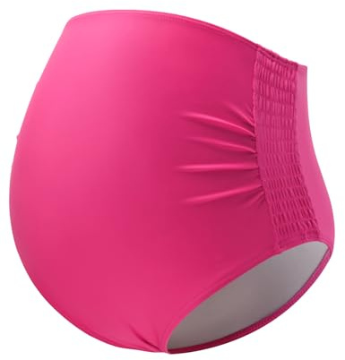 Bhome Costumi da bagno premaman Bottoms Vita alta Bikini Fondo Costumi da bagno Slip, Rose Red-aggiornato Design, M