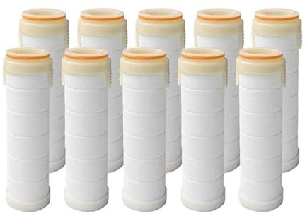 Fiauli Rimozione della ruggine Filtro Doccia 10/20 Pezzi Nucleo di Ricambio per Guida Turbo Irrigatore Acqua Inquinamento Acqua Dimensioni Compatte Facile Installazione Pelle Capelli 10 pz A