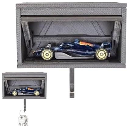 Support Mural pour clés de Garage de Voiture, Garage de Voiture avec Porte Qui s'ouvre, Organiseur de clés, Support Mural, Installation Facile pour clés, pour entrée, Porte d'entrée, Couloir,