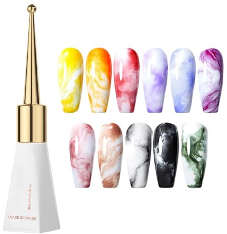 Raypontia Gel Vernis,Gel 10ml Pour Ongles À Effet Diffuseur - Durcissement Rapide Beauté Femmes Filles Modelage Peinture Manucure Art Été Maison