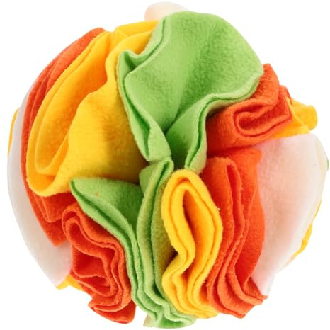 Hemobllo Juguete de Entrenamiento para Perros Pelota Olfativa de Polar Fleece Alimentación Lenta para Ejercicio Físico Adecuado Jugando en Casa o Jardín