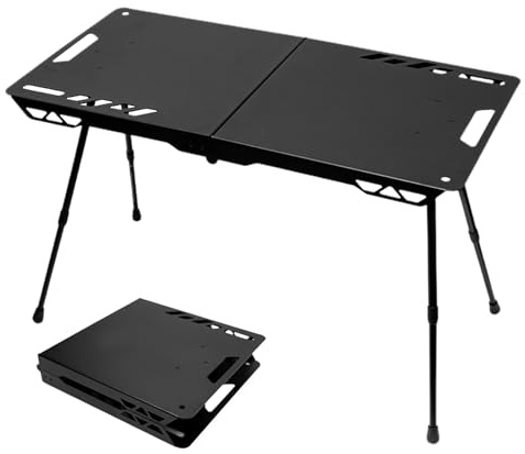 Fällbart Bord, Höjdjusterbart Bord För Utomhus, Campingbord För Utekök, Utomhus Inomhus Trädgård Vandring Resor Och Bilfärder