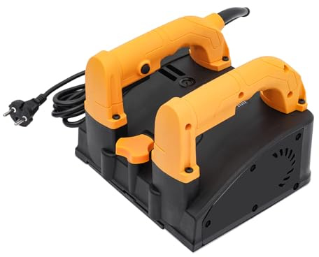 Elektrisk hyvel trä, 1 200 W elektrisk hyvelmaskin med dammupptagning, 1 000 rpm, hyvelmaskin, trähyvling, 150 mm hyvelbredd 4 mm spånskiva, för spatelvägg