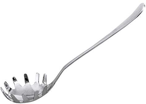 Kylewo Cuillère à Spaghetti, cuillère à pâtes en Acier Inoxydable 304 Serveur à Spaghetti Louche à pâtes, cuillère à pâtes avec Finition de Premium dans Aspect