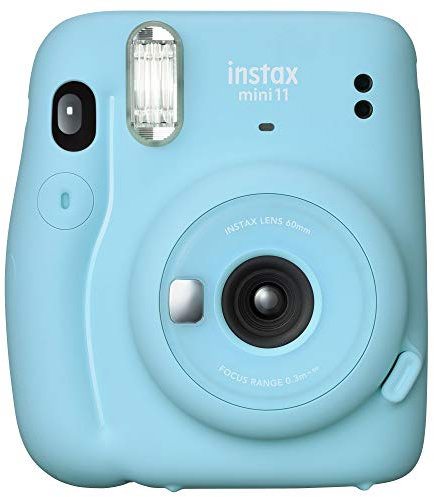 Instax Mini 11instant Film Camera, Auto Exposure And Built-in Selfie Lens, SKY Blue