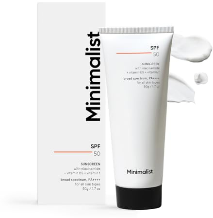 Minimalist Sunscreen SPF 50 Lightweight, No White Cast, Broad Spectrum PA ++++, Acne Safe| For Men & Women, 50 g (Pack of 1)
